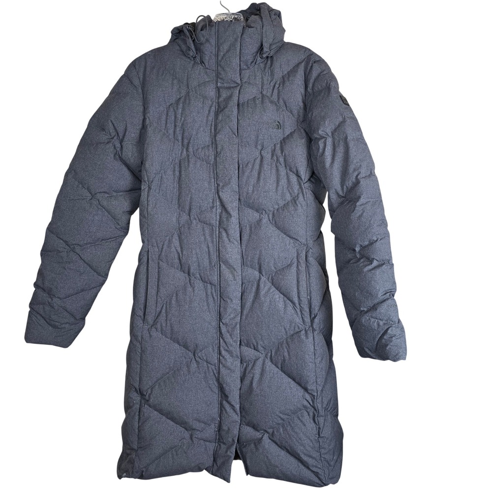 The North Face Metropolis Down Parka Women's Medium Grey 550 Fill Hooded Puffer